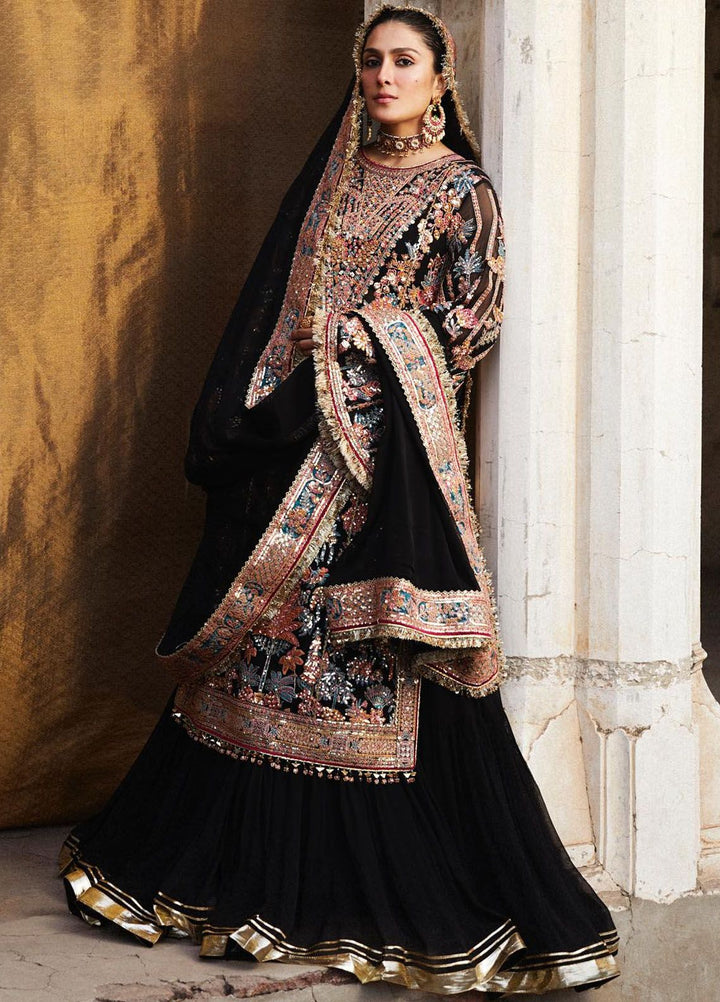 Hussain Rehar Embroidered Chiffon Suits Unstitched 3 Piece HRR24LF Tamam - Luxury Collection