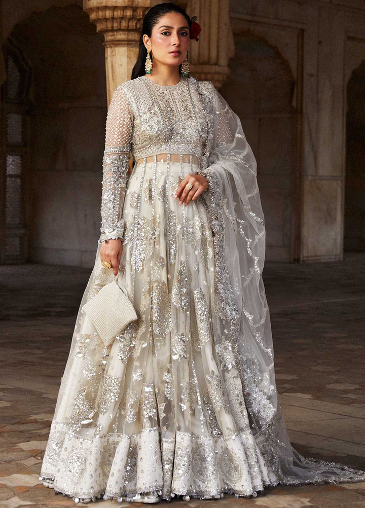 Hussain Rehar Embroidered Net Suits Unstitched 3 Piece HRR24LF Imami - Luxury Collection