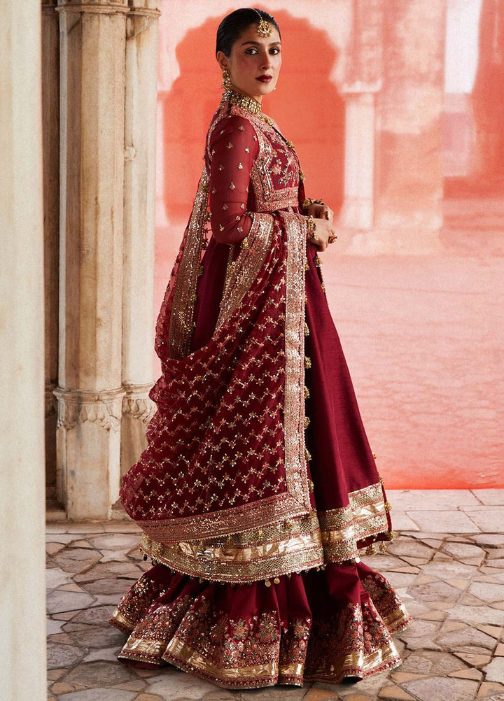 Hussain Rehar Embroidered Raw Silk Suits Unstitched 3 Piece HRR24LF Kalak - Luxury Collection