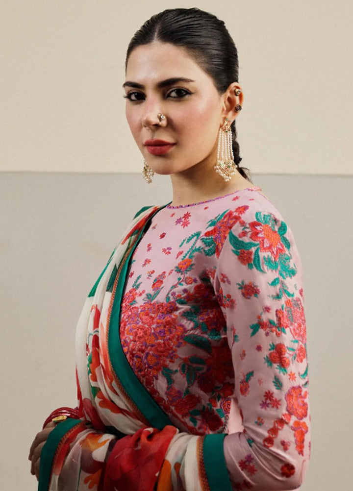 Hussain Rehar Embroidered Lawn Suits Unstitched 3 Piece HRR23FE Paeonia - Spring / Summer Collection