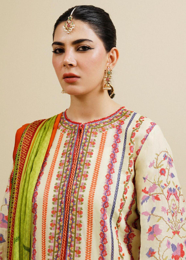 Hussain Rehar Embroidered Lawn Suits Unstitched 3 Piece HRR23FE Haze - Spring / Summer Collection