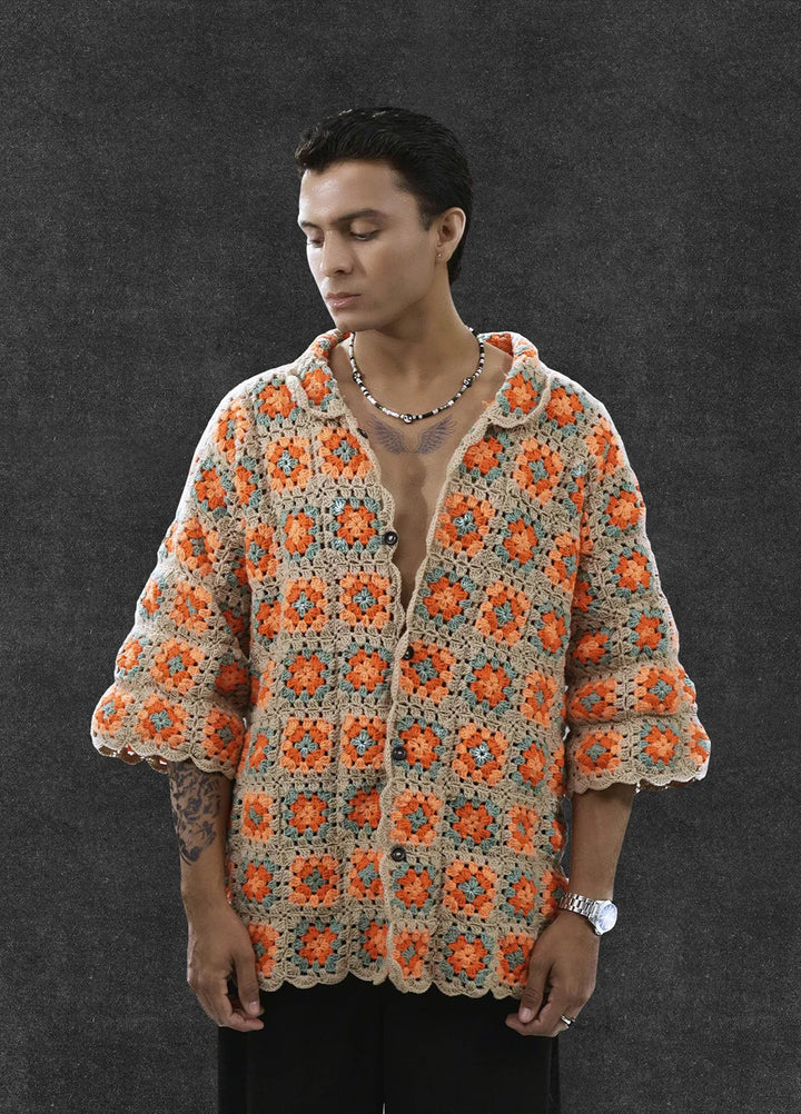 Hypnotic Unisex Crotchet Shirt Dreamweaver