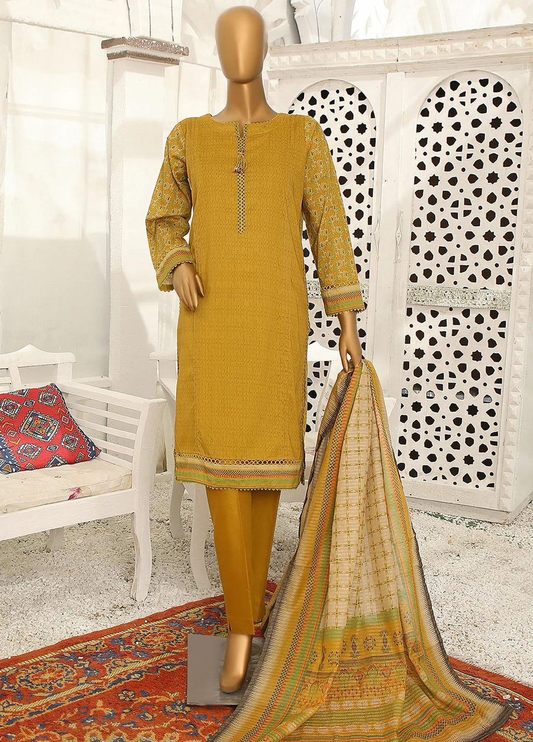 HZ Textiles Casual Pret Lawn 3 Piece Suit HZ23PLE PSC-2364