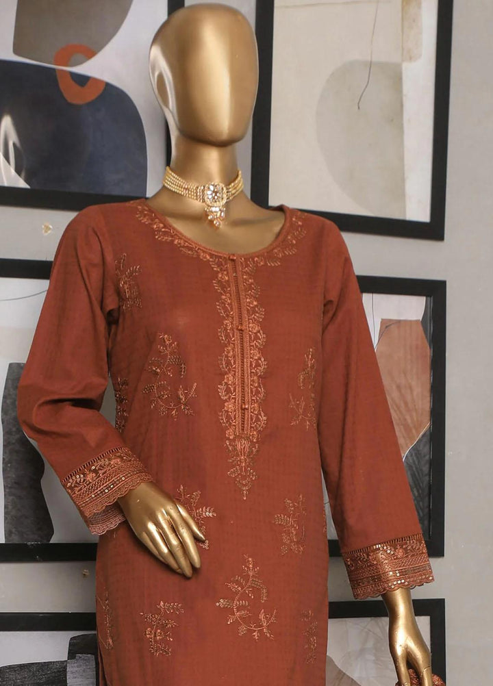 HZ Textiles Embroidered Jacquard Suits Unstitched 3 Piece HZ23DJ DJ-02 - Summer Collection