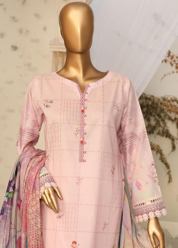 HZ Textiles Printed Lawn Suits Unstitched 3 Piece HZ23OP OPL-17777 - Summer Collection