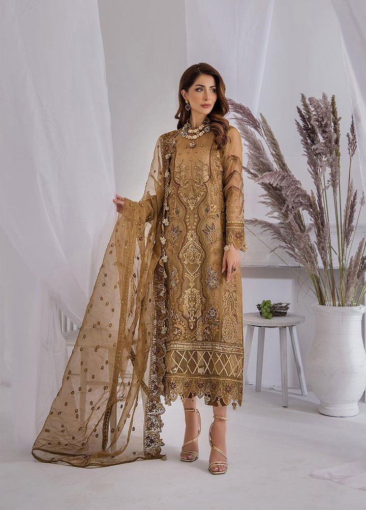 Ibtidaa by Awwal Embroidered Organza Suits Unstitched 4 Piece AW22I 05 - Formal Collection