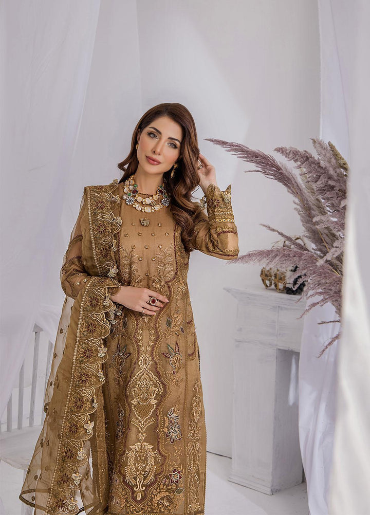 Ibtidaa by Awwal Embroidered Organza Suits Unstitched 4 Piece AW22I 05 - Formal Collection