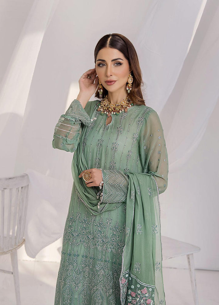 Ibtidaa by Awwal Embroidered Chiffon Suits Unstitched 4 Piece AW22I 07 - Formal Collection