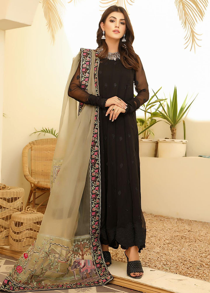 ILAHA Embroidered Chiffon Stitched 3 Piece Suit ILH21PF 06 Miray