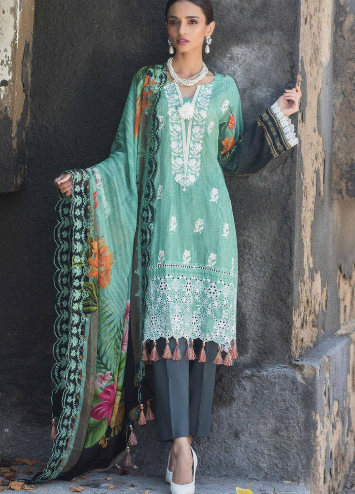 Regalia Textiles Embroidered Lawn Suits Unstitched 3 Piece RG21IN D-08 - Summer Collection