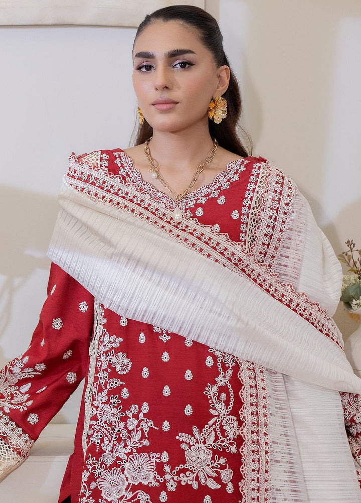 Imrozia Premium Pret Embroidered Lawn 3 Piece Suit IP-137 Mahrosh