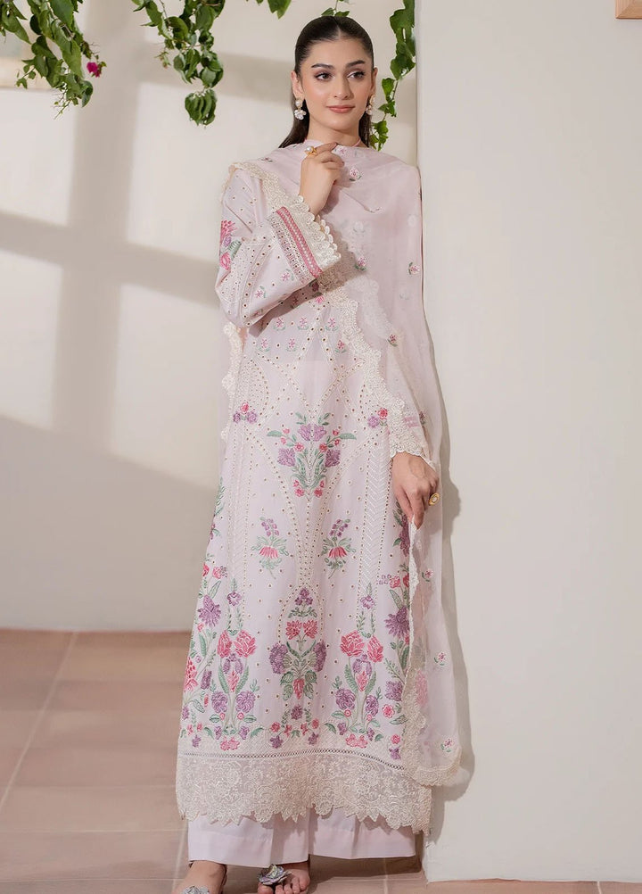 Imrozia Premium Pret Embroidered Lawn 3 Piece Suit IP-142 Elham