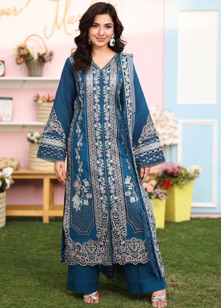 Imrozia Premium Pret Embroidered Lawn 3 Piece Suit SL-87 Sahar