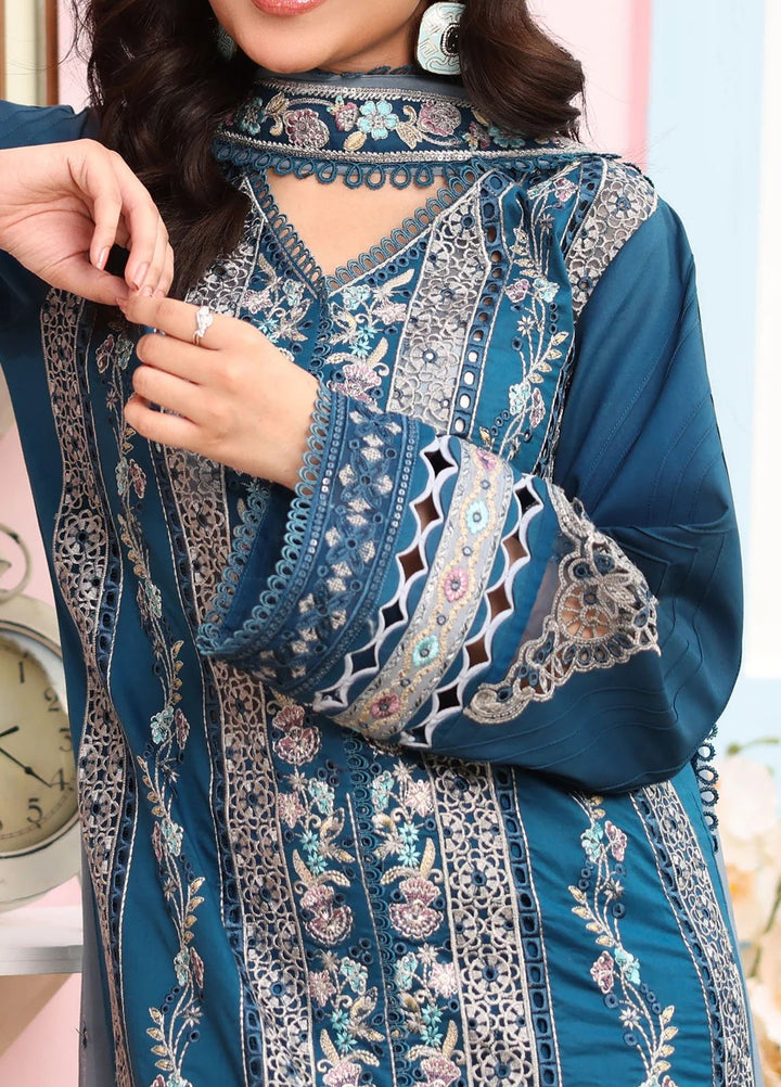 Imrozia Premium Pret Embroidered Lawn 3 Piece Suit SL-87 Sahar