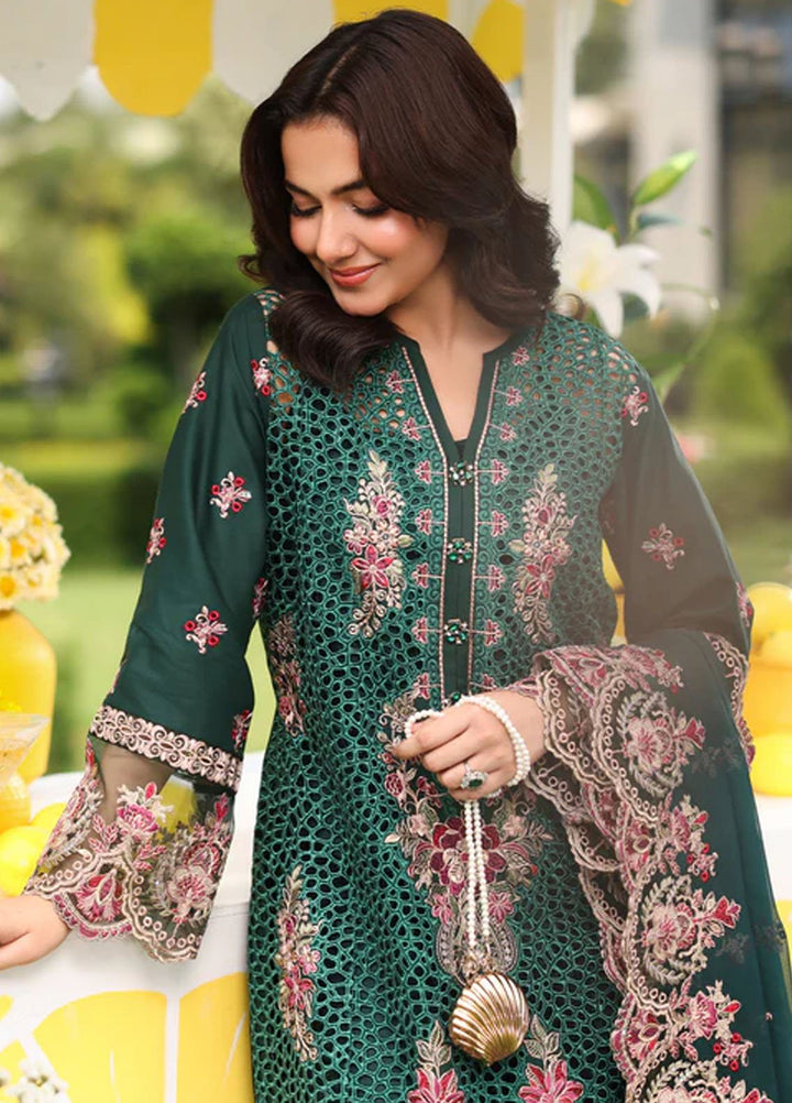 Imrozia Premium Pret Embroidered Lawn 3 Piece Suit SL-89 Amal
