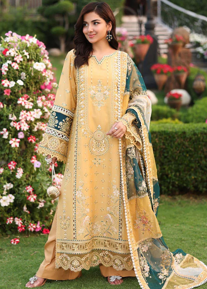 Imrozia Premium Pret Embroidered Lawn 3 Piece Suit SL-92 Shakira