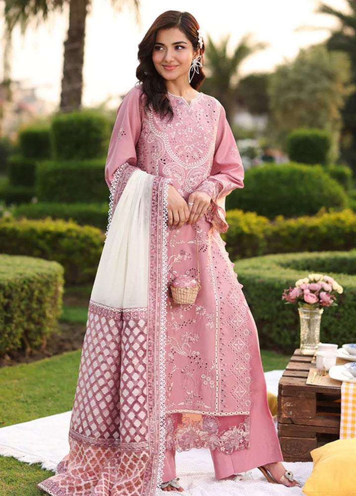 Imrozia Premium Pret Embroidered Lawn 3 Piece Suit SL-93 Isra