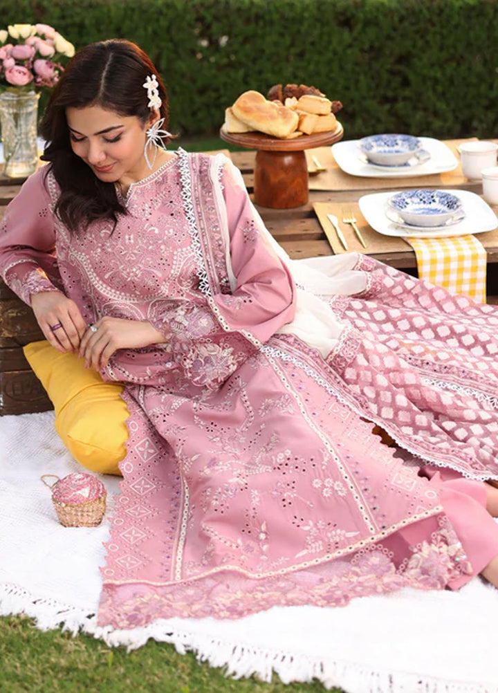 Imrozia Premium Pret Embroidered Lawn 3 Piece Suit SL-93 Isra