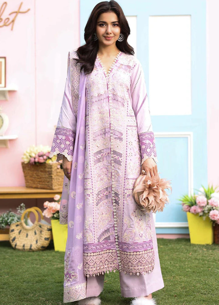 Imrozia Premium Pret Embroidered Lawn 3 Piece Suit SL-95 Halima