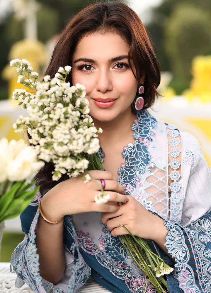 Imrozia Premium Pret Embroidered Lawn 3 Piece Suit SL-96 Munira