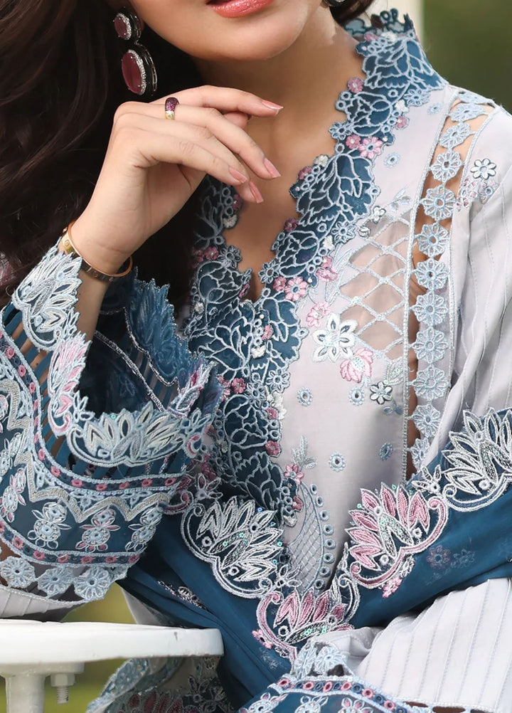 Imrozia Premium Pret Embroidered Lawn 3 Piece Suit SL-96 Munira