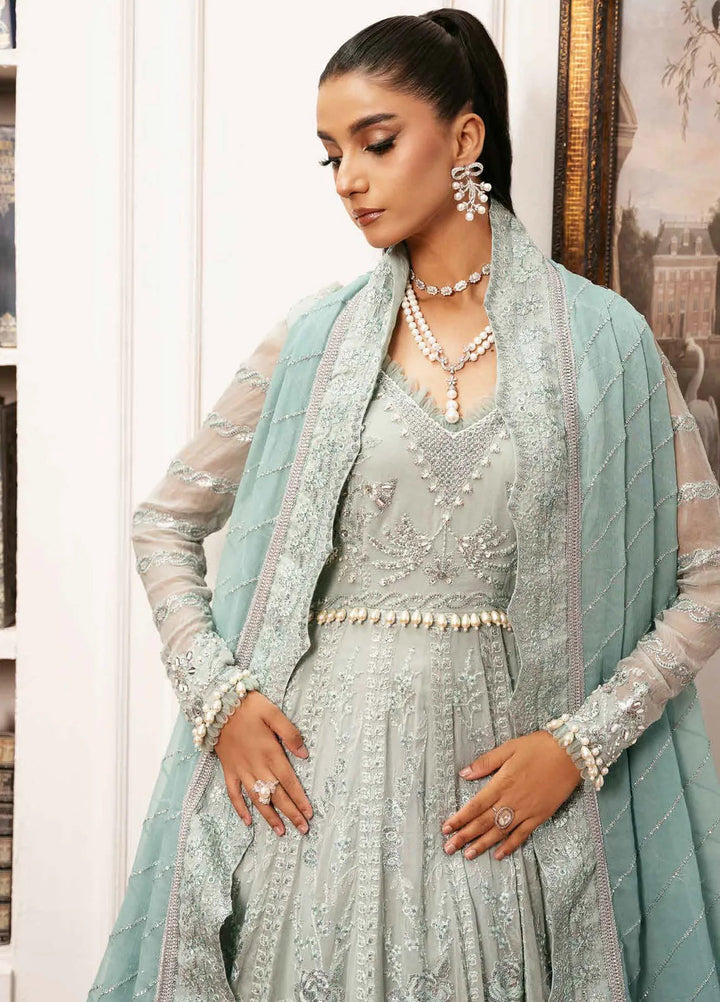 Inayat By Ajr Embroidered Chiffon Suit Unstitched 3 Piece AJR24IWD-04 Exquisite Rose - Formal Collection