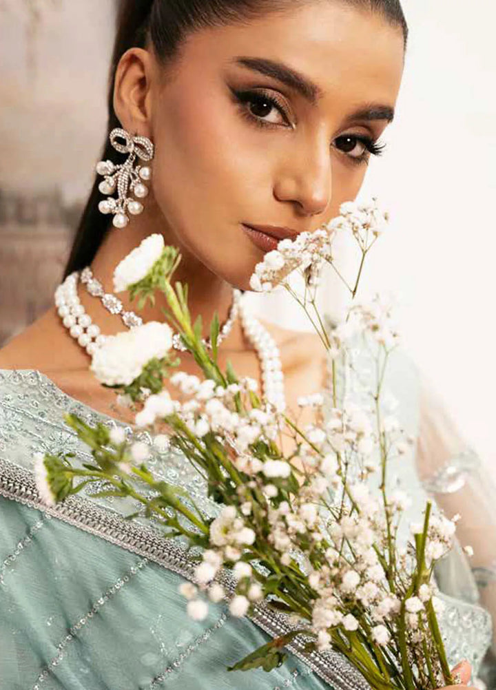 Inayat By Ajr Embroidered Chiffon Suit Unstitched 3 Piece AJR24IWD-04 Exquisite Rose - Formal Collection