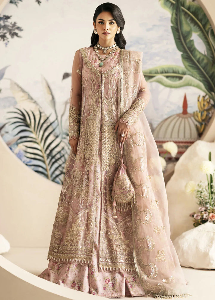 Inayat By AJR Embroidered Net Suit Unstitched 3 Piece AJR24I AFF-0 1 Begonia - Luxury Collection