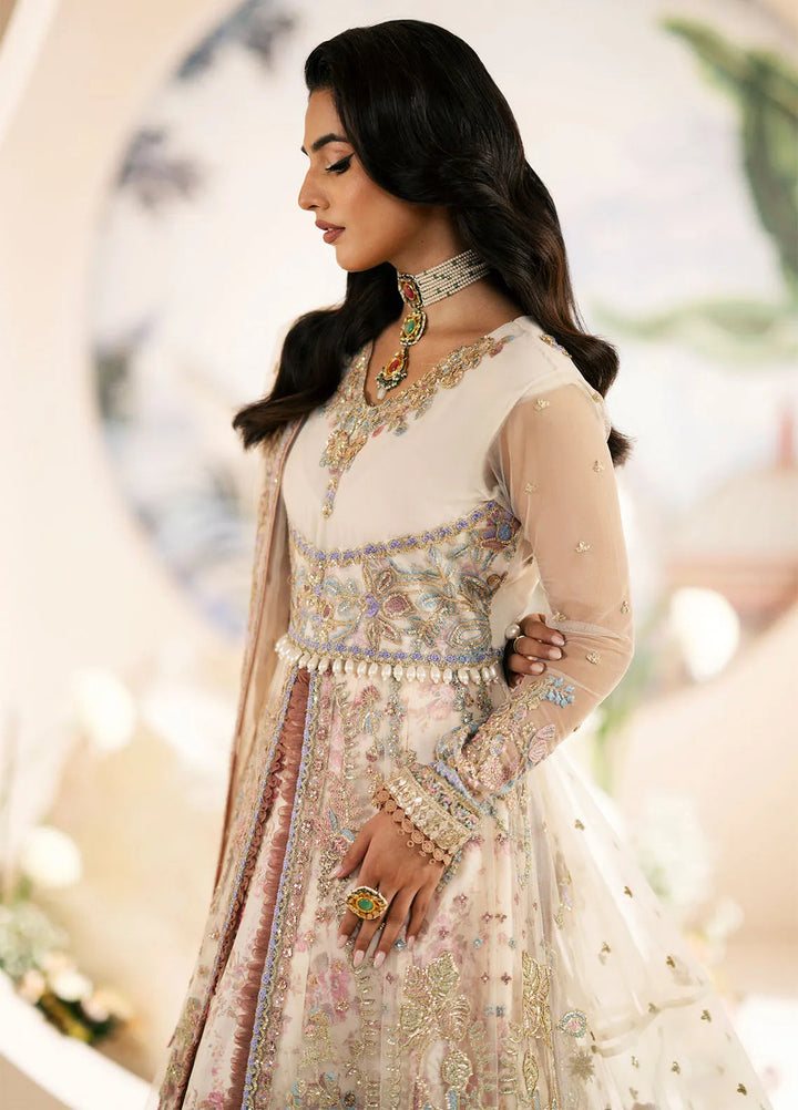 Inayat By AJR Embroidered Net Suit Unstitched 3 Piece AJR24I AFF-0 3 Amaryllis - Luxury Collection