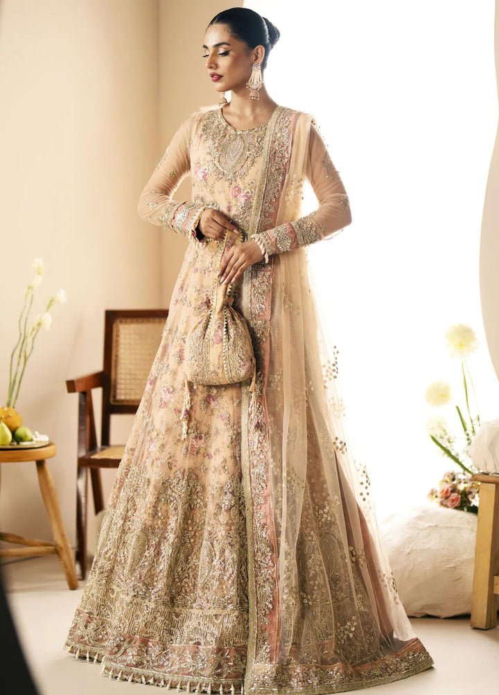 Inayat By AJR Embroidered Net Suit Unstitched 3 Piece AJR24I AFF-0 5 Daffodil - Luxury Collection