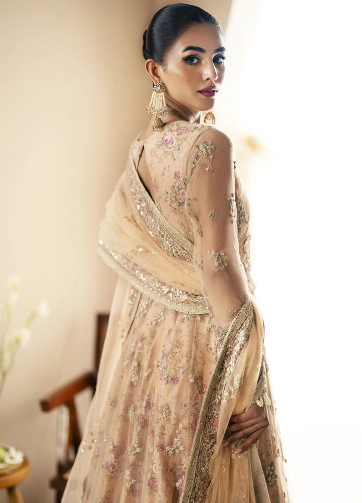 Inayat By AJR Embroidered Net Suit Unstitched 3 Piece AJR24I AFF-0 5 Daffodil - Luxury Collection