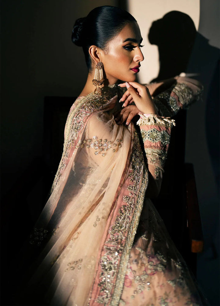 Inayat By AJR Embroidered Net Suit Unstitched 3 Piece AJR24I AFF-0 5 Daffodil - Luxury Collection