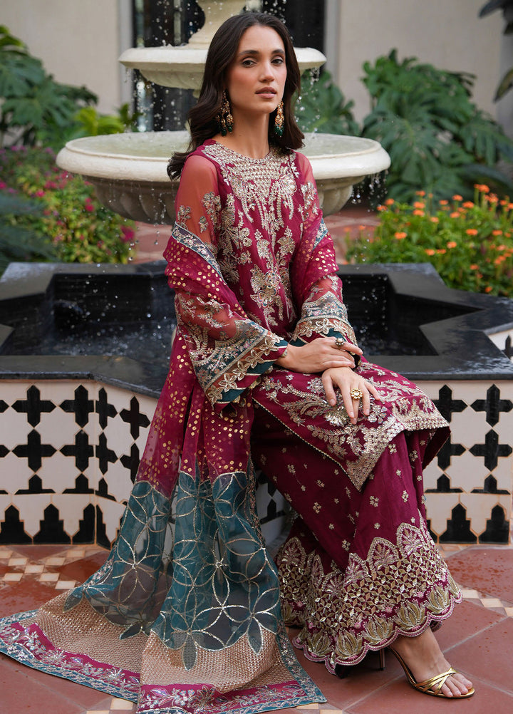 Inayat Embroidered Net Suits Unstitched 3 Piece INT25UF INFF-04 Oriana - Formals Collection