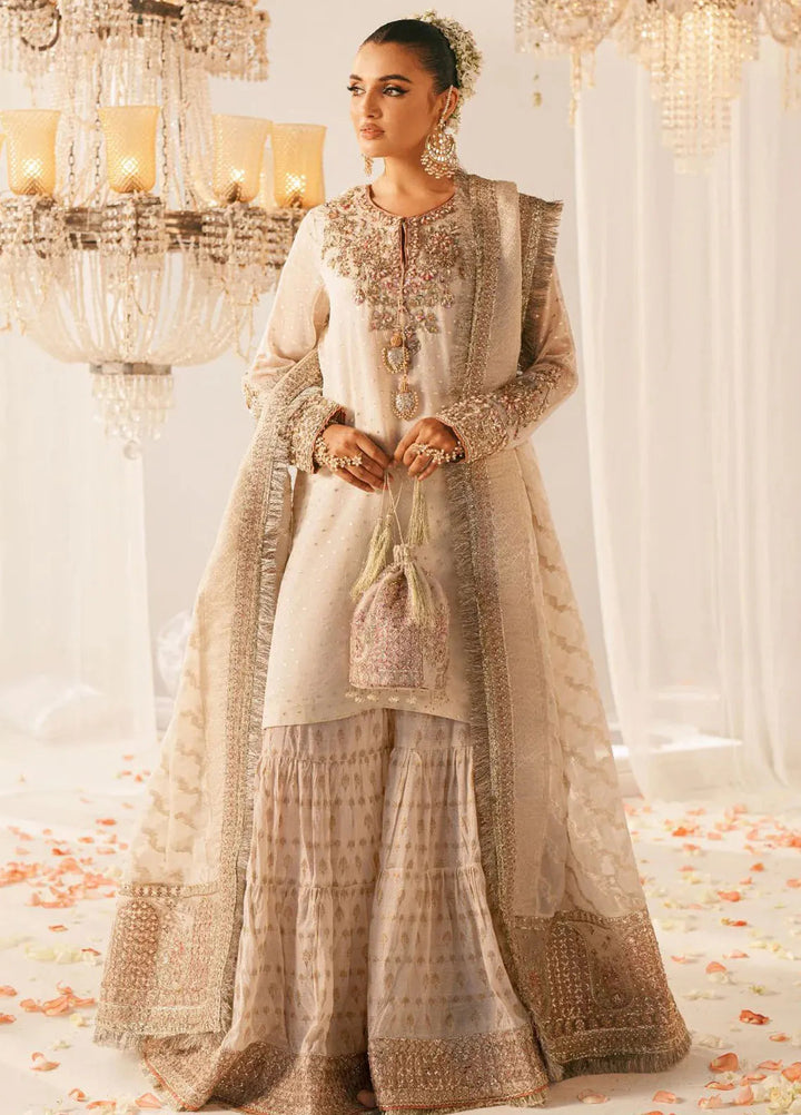 Inayat Pret Embroidered Zari Chiffon 3 Piece Suit Gulnar