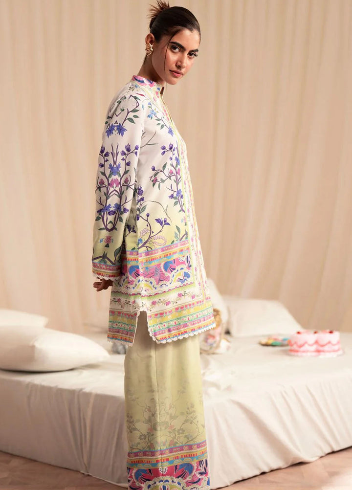 Inayat Pret Printed Silk 2 Piece Suit Aurora