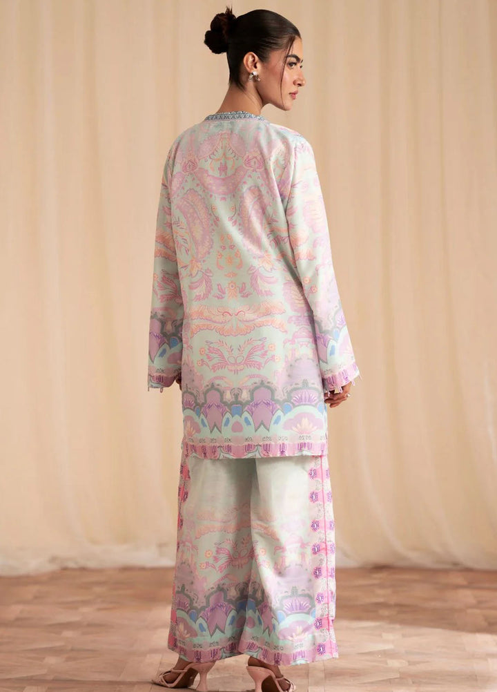 Inayat Pret Printed Silk 2 Piece Suit Dahlia