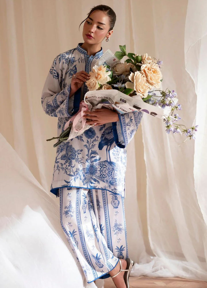 Inayat Pret Printed Silk 2 Piece Suit Oceana