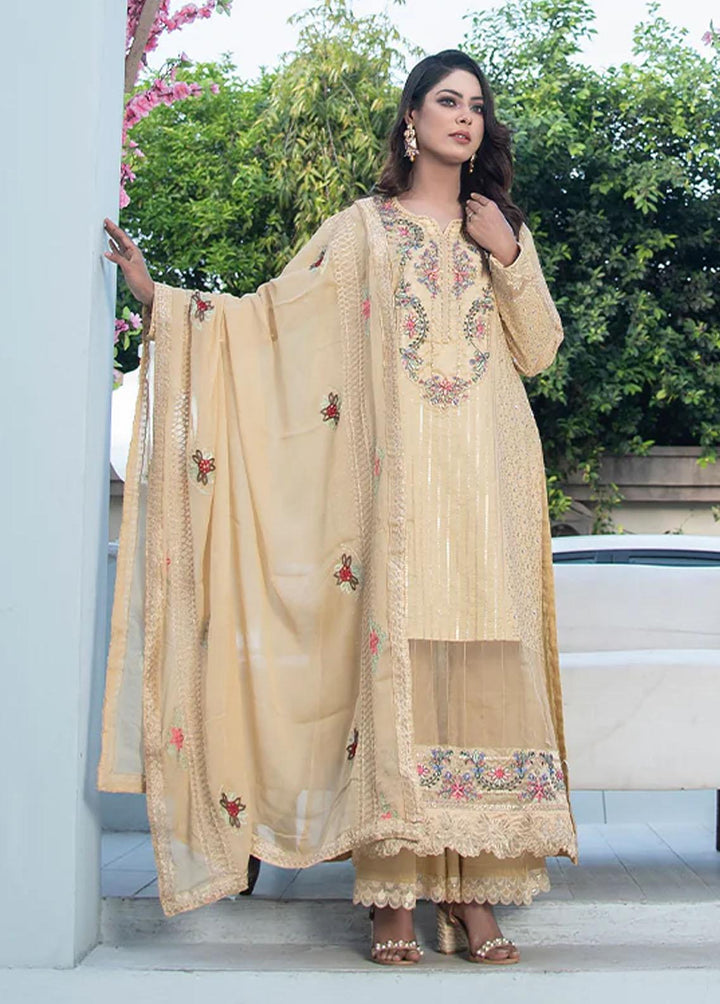 Insiya Clothing Embroidered Lawn Suits Unstitched 3 Piece INS23E 01 RAHAT - Eid Collection
