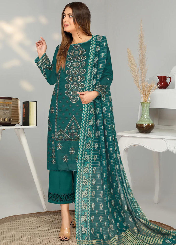 Insiya Clothing Embroidered Lawn Suits Unstitched 3 Piece INS23ME 10 - Eid Collection