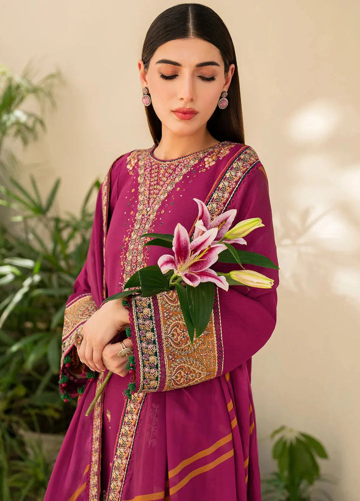 Iris By Jazmin Embroidered Lawn Suits Unstitched 3 Piece JZ24I D10 - Summer Collection