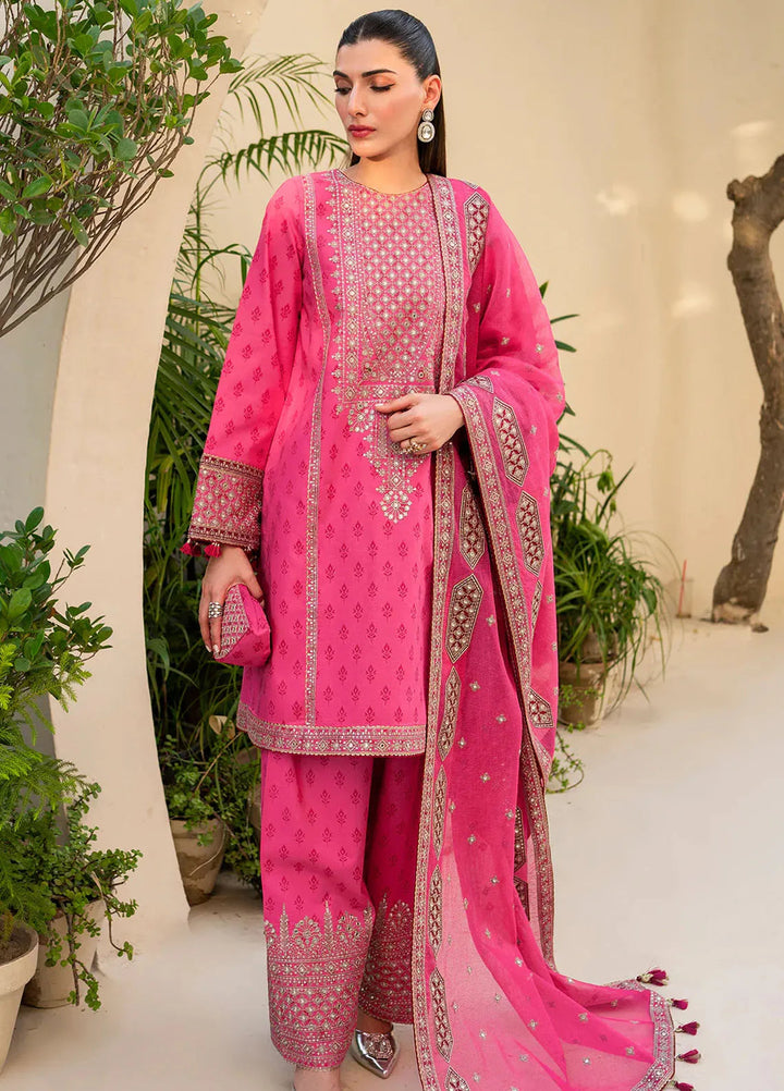 Iris By Jazmin Embroidered Lawn Suits Unstitched 3 Piece JZ24I D3 - Summer Collection