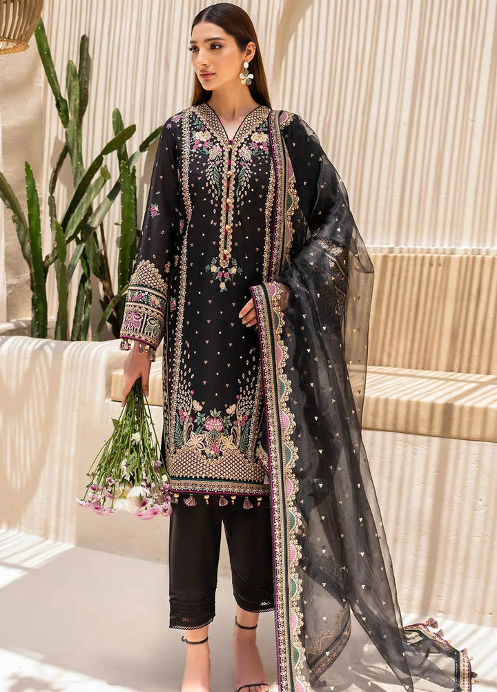 Iris By Jazmin Embroidered Lawn Suits Unstitched 3 Piece JZ24I D4 - Summer Collection
