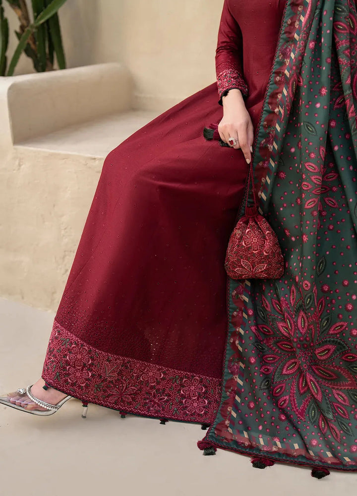 Iris By Jazmin Embroidered Lawn Suits Unstitched 3 Piece JZ24I D7 - Summer Collection