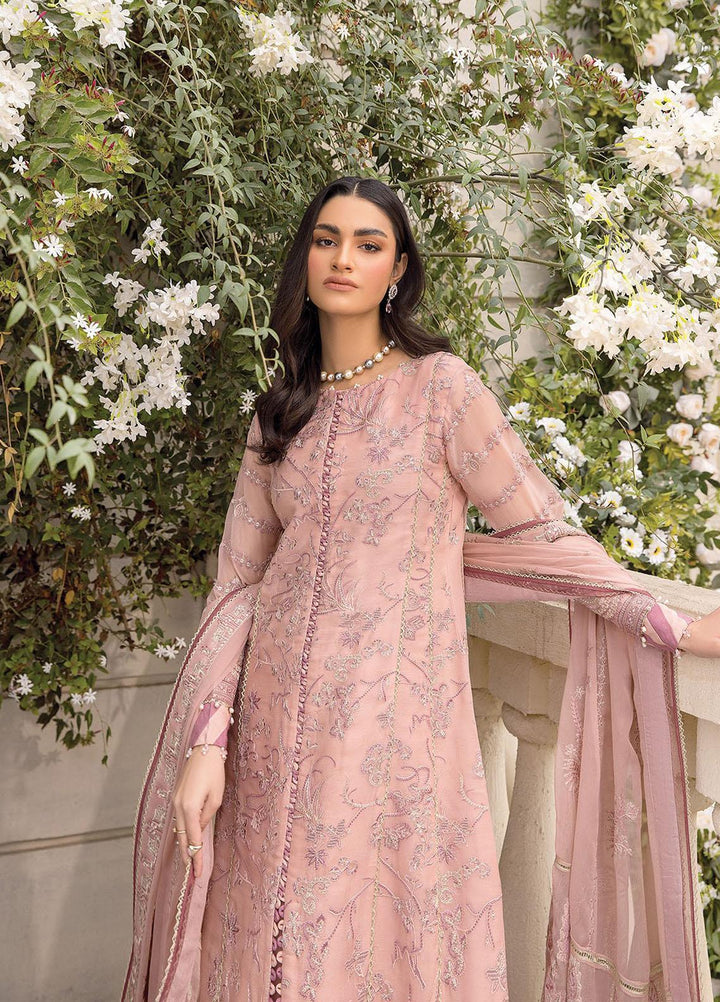 Ishya By Xenia Formals Embroidered Chiffon Suits Unstitched 3 Piece XE23I Faryal - Luxury Collection