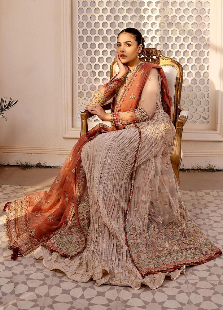 Ishya By Xenia Formals Embroidered Net Suits Unstitched 3 Piece XE23I Shermina - Luxury Collection