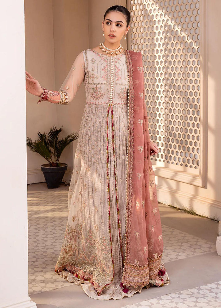 Ishya By Xenia Formals Embroidered Net Suits Unstitched 3 Piece XE23I Shermina - Luxury Collection