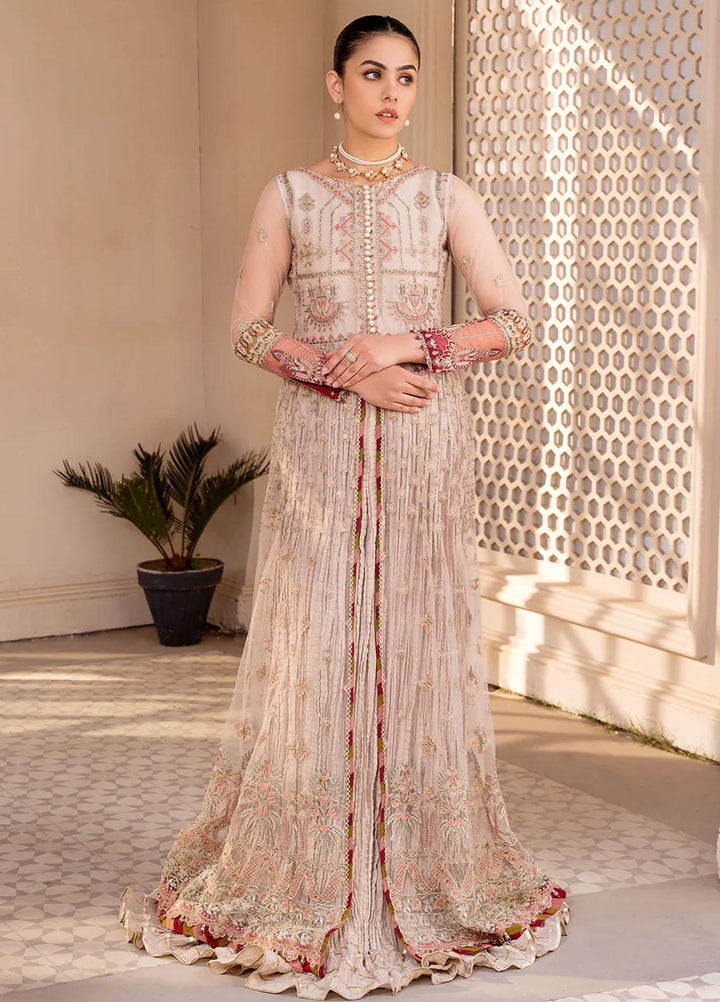 Ishya By Xenia Formals Embroidered Net Suits Unstitched 3 Piece XE23I Shermina - Luxury Collection