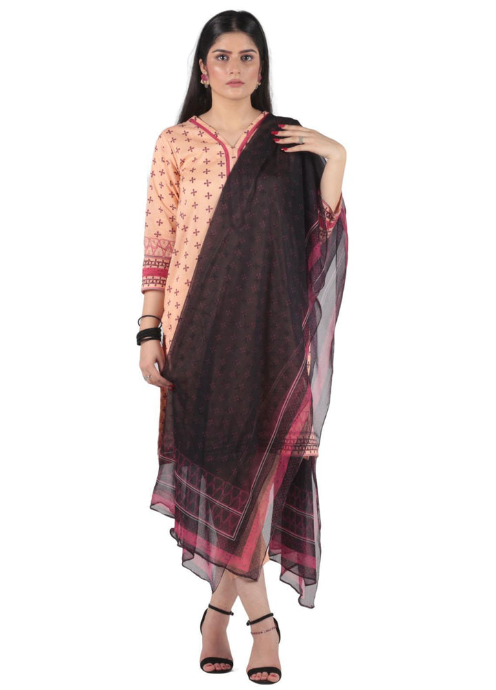 Vibgyor Fashion Pret Printed Lawn 3 Piece Suit D10-23S RAYANA ORANGE