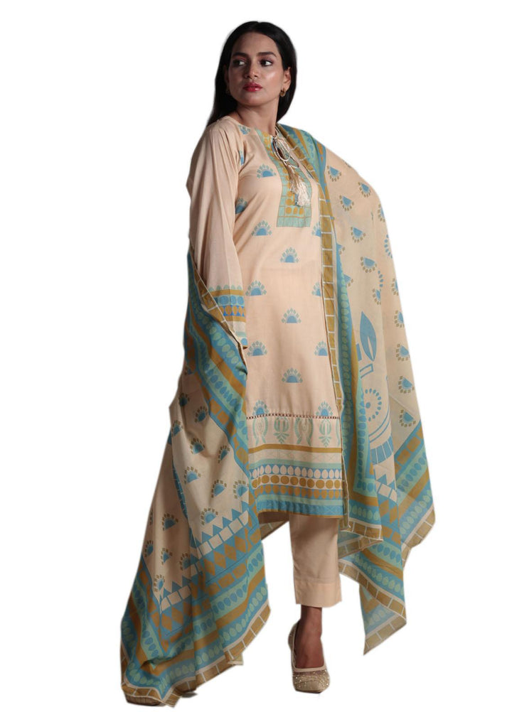 Vibgyor Fashion Pret Printed Lawn 3 Piece Suit D7-C2-23S LEYA SKIN