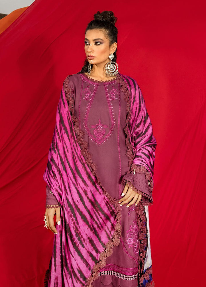 Ittehad Textiles Embroidered Crepe Suits Unstitched 3 Piece IT21WP 09 KIZIL - Winter Collection